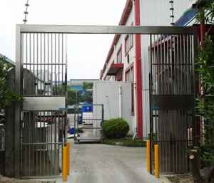 上海自动门厂家盛威科油墨公司不锈钢自动门